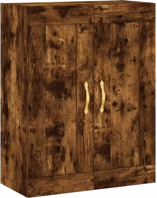 Berkfield Home Wall Mounted Cabinet in Smoked Oak Brown, W/D/H: 69.5 x 34 x 90 cm – 1