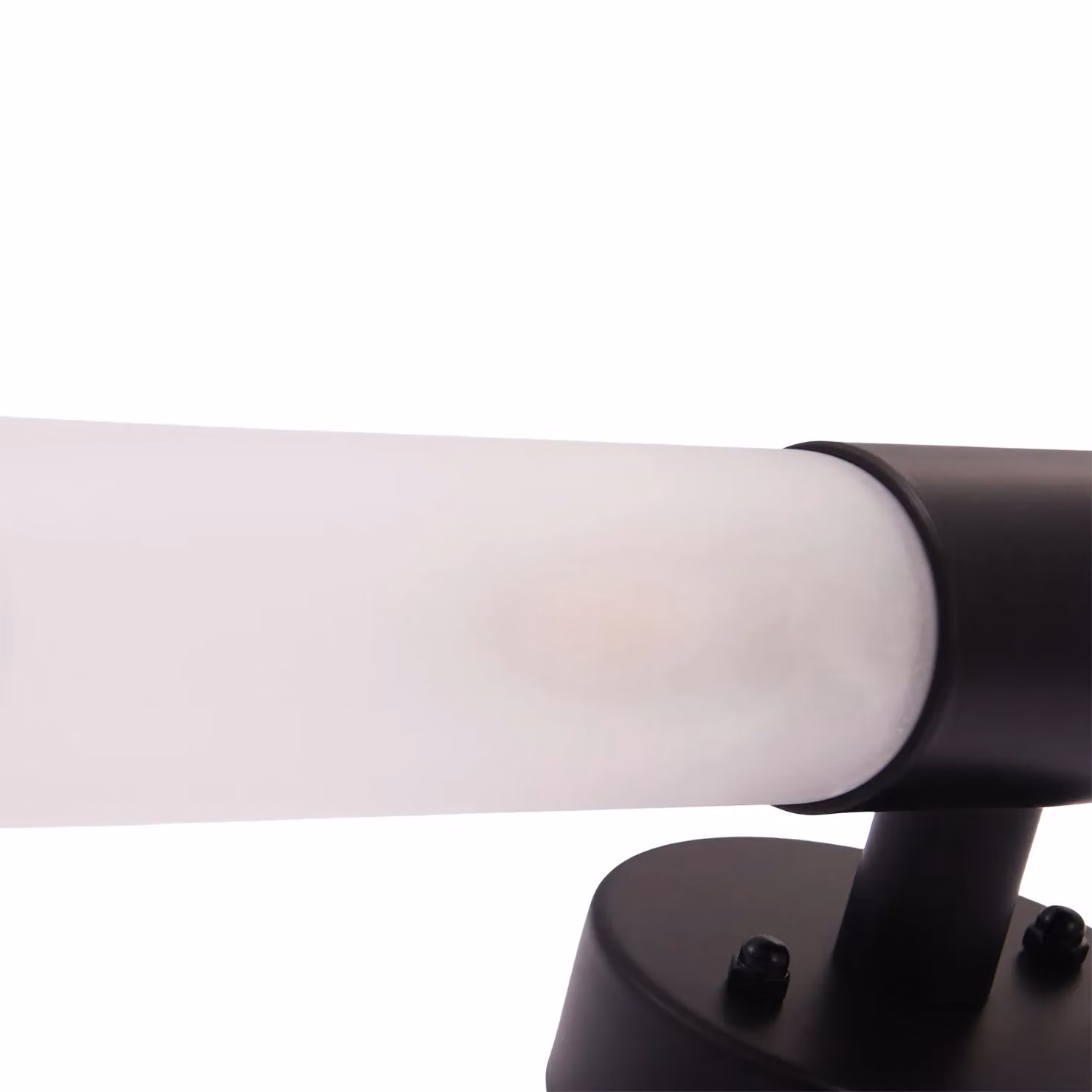Happy Homewares Modern Matte Black IP44 Rated Bathroom Wall Light Fitting with Tubular Glass Shades, W/D/H: 32 x 10 x 8 cm – 4