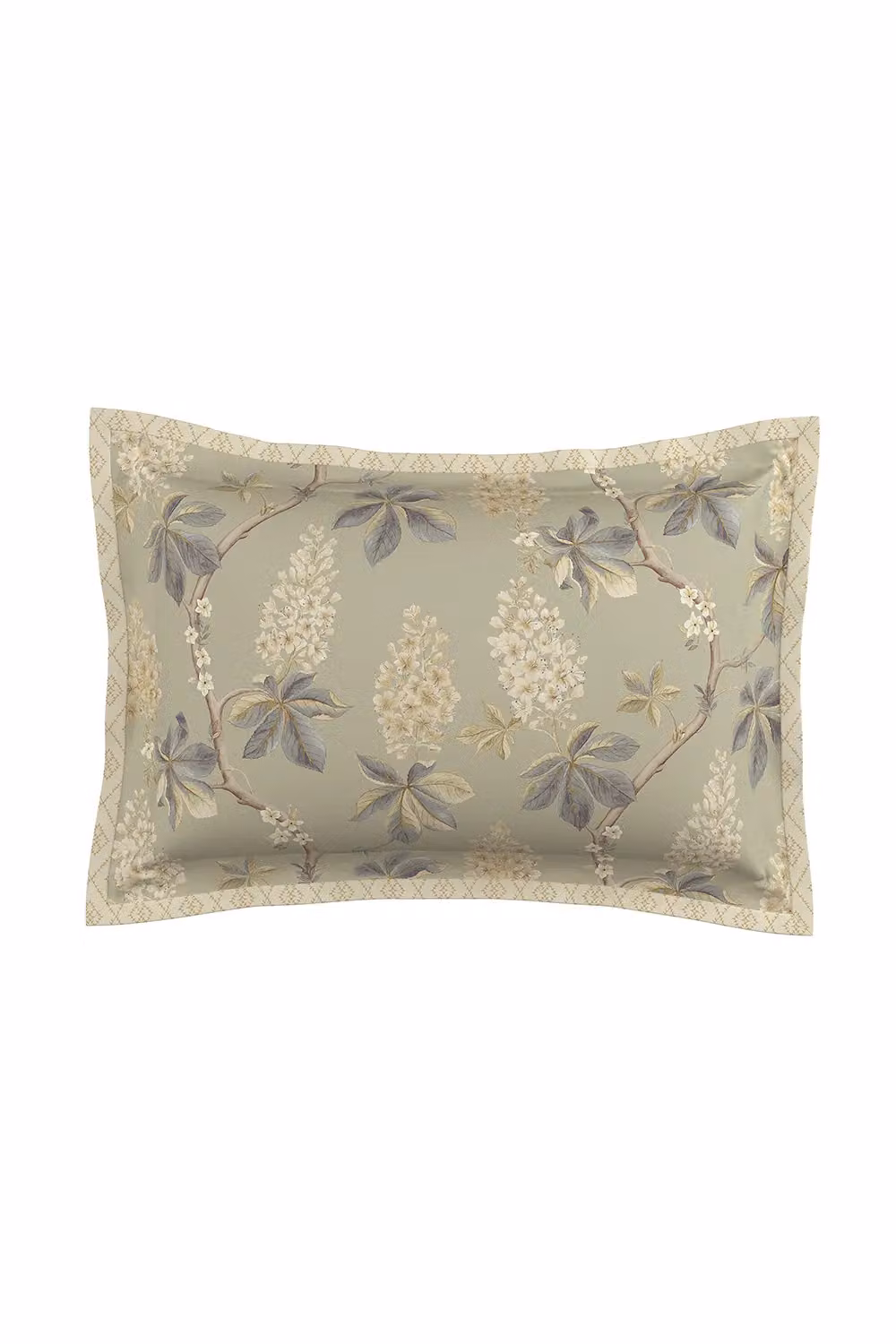 Sanderson Chestnut Tree Cotton Mako Satin Duvet Cover and Pillowcase Set in Grey, Blue and Green, W/D/H: 200 x 200 cm – 3