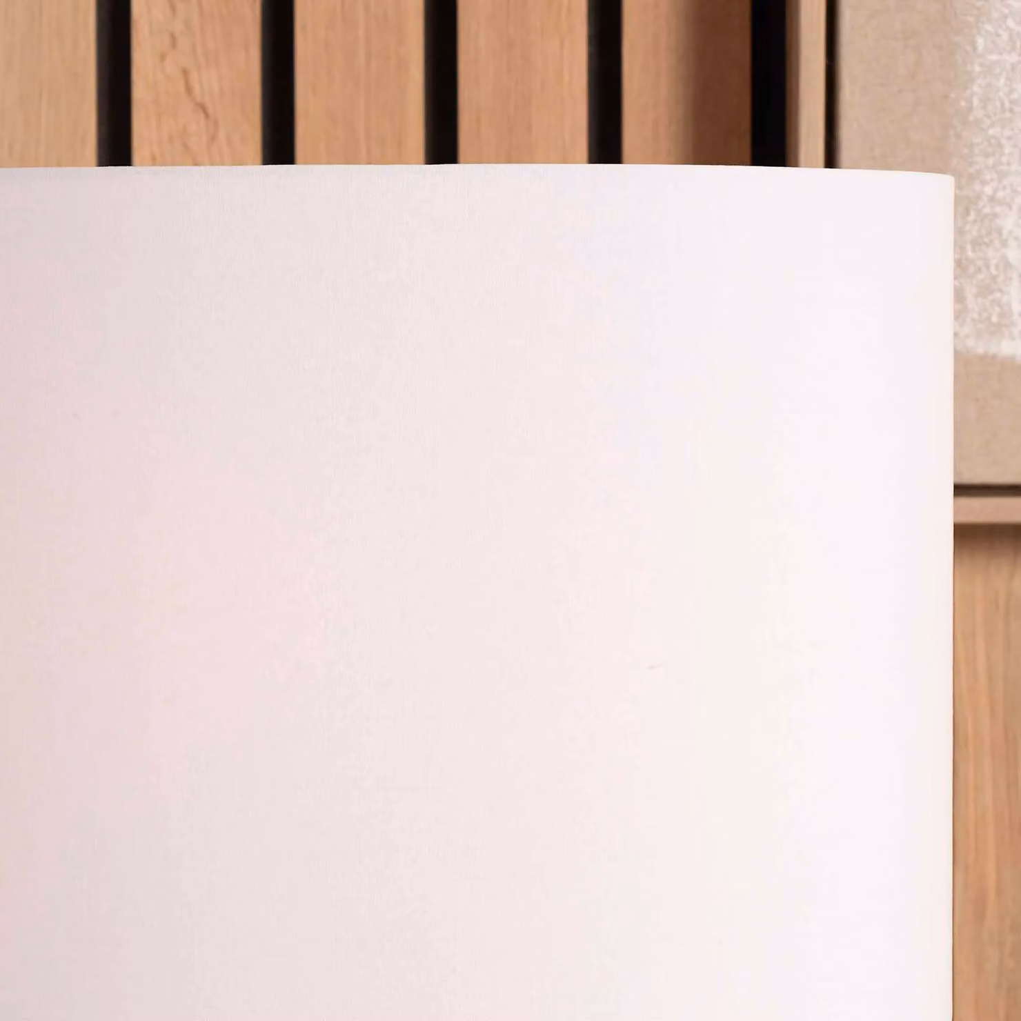 Ruma White Oval Poly Cotton Lampshade for Table Lamps, Diameter: 25.4 cm – 2