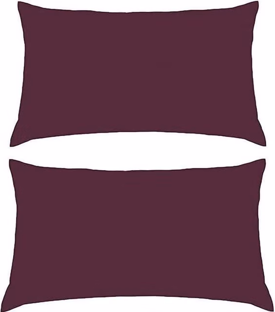 NewEdgeBlinds Plain Purple Percale Pillowcase Pair
