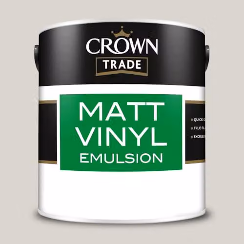 Crown Trade Matt Vinyl Paint in Smoked Glass, Multicolour, 2.5l – 2