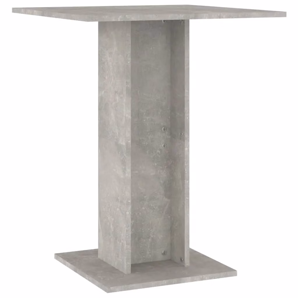 Berkfield Home Bistro Table in Concrete Grey, W/D/H: 60 x 60 x 75 cm – 2