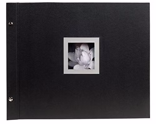 Exacompta Ceremony Wedding Photo Album with Black Windowed Cover, Black, 370 x 290 mm – 1