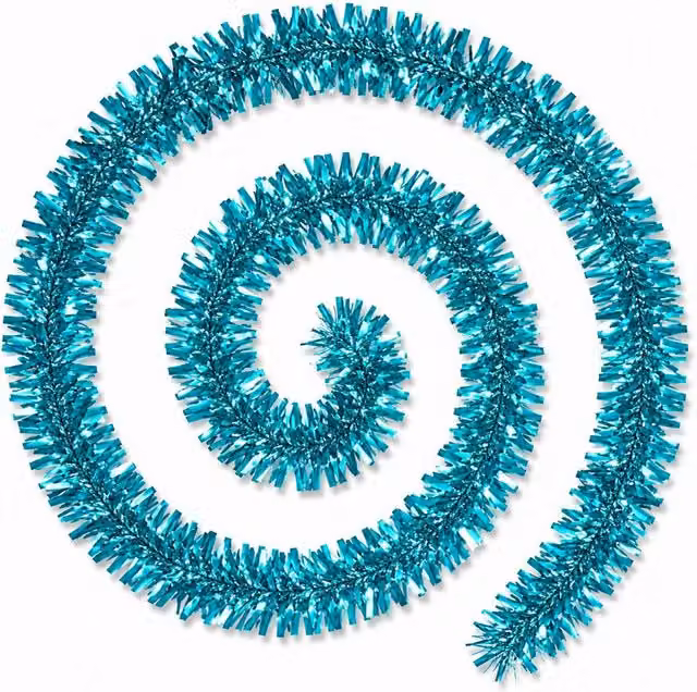 Shatchi Aqua Blue Chunky Christmas Garland