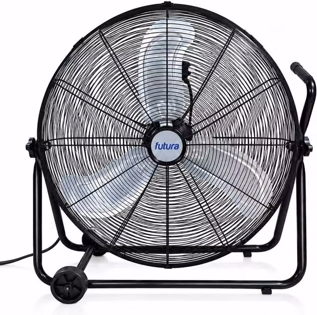 Futura 32 Inch Black Metal Floor Fan with 200W Motor – 1