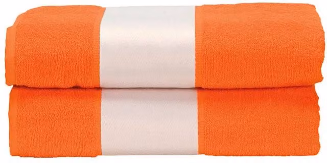 ARTG Subli-Me Cotton Terrycloth Bath Towel in Orange, W: 140 cm x H: 450 cm – 1