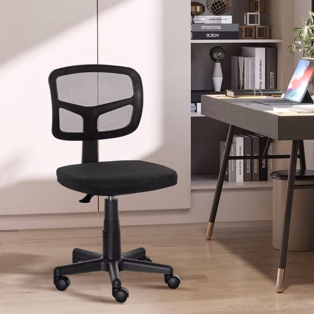 STILVORA Ergonomic Swivel Office Chair in Black Fabric, W/D/H: 120 x 40 x 40 cm – 2