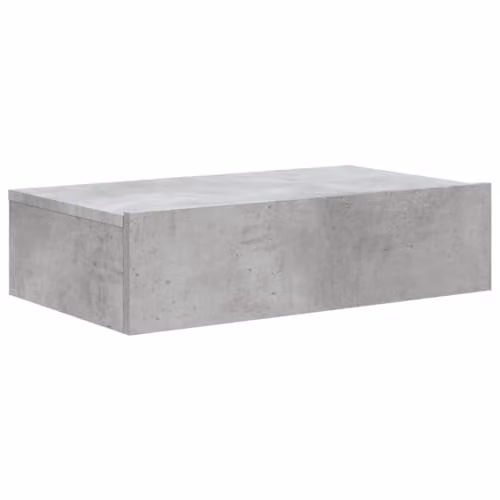 vidaXL Modern TV Cabinet with Integrated LED Lights in Concrete Grey