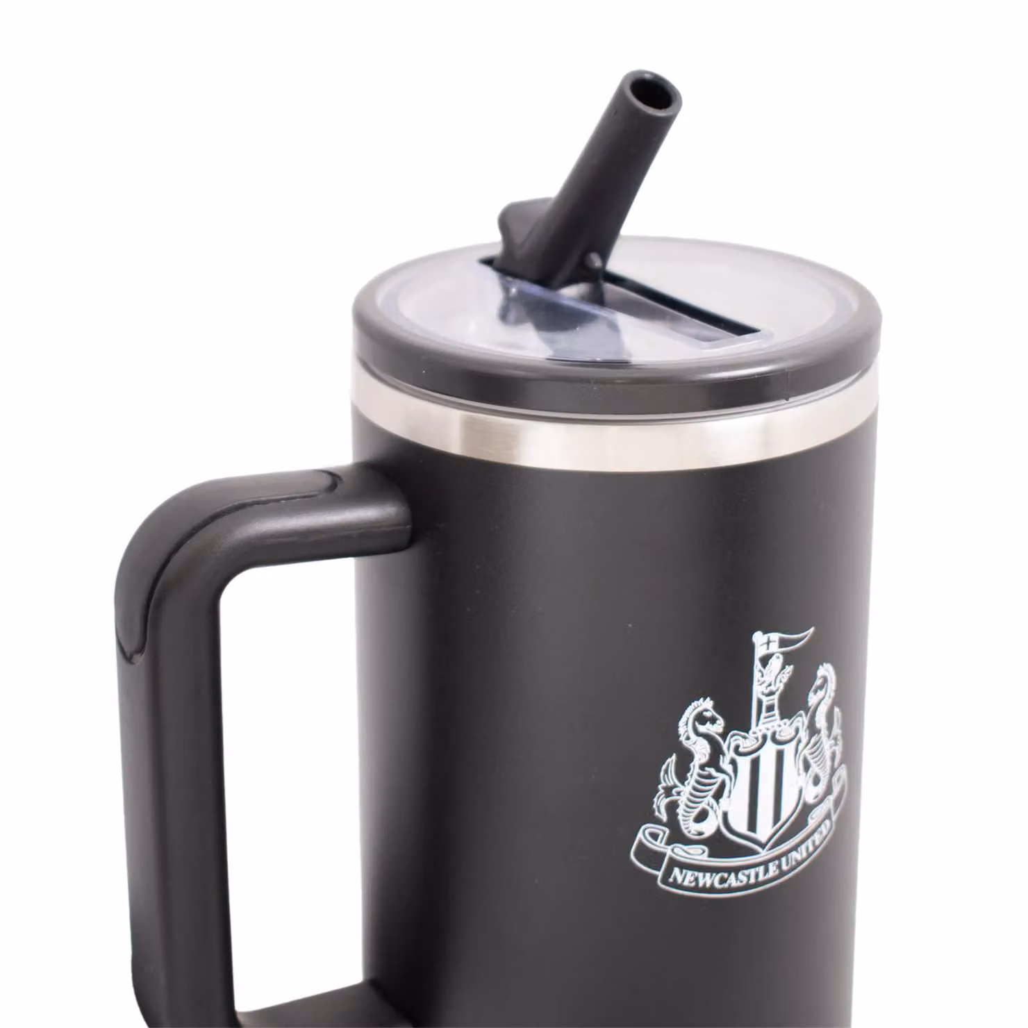 Hy-Pro Officially Licensed Newcastle Vacuum Insulated Stainless Steel Thermal Flask with Straw and Carry Handle, 1.18 l, Blue – 4
