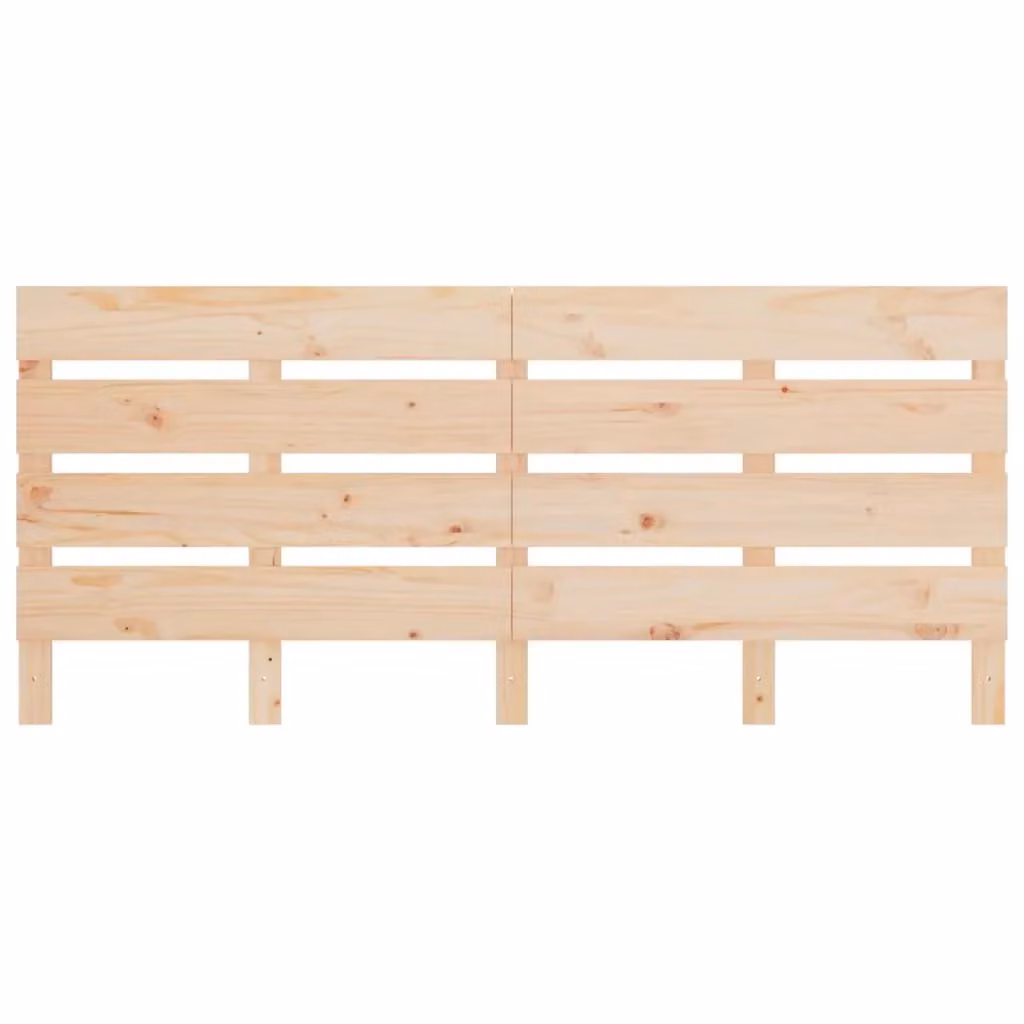 Berkfield Home Rustic Solid Wood Pine Headboard in Brown, W: 150 cm, D: 3 cm, H: 80 cm – 2
