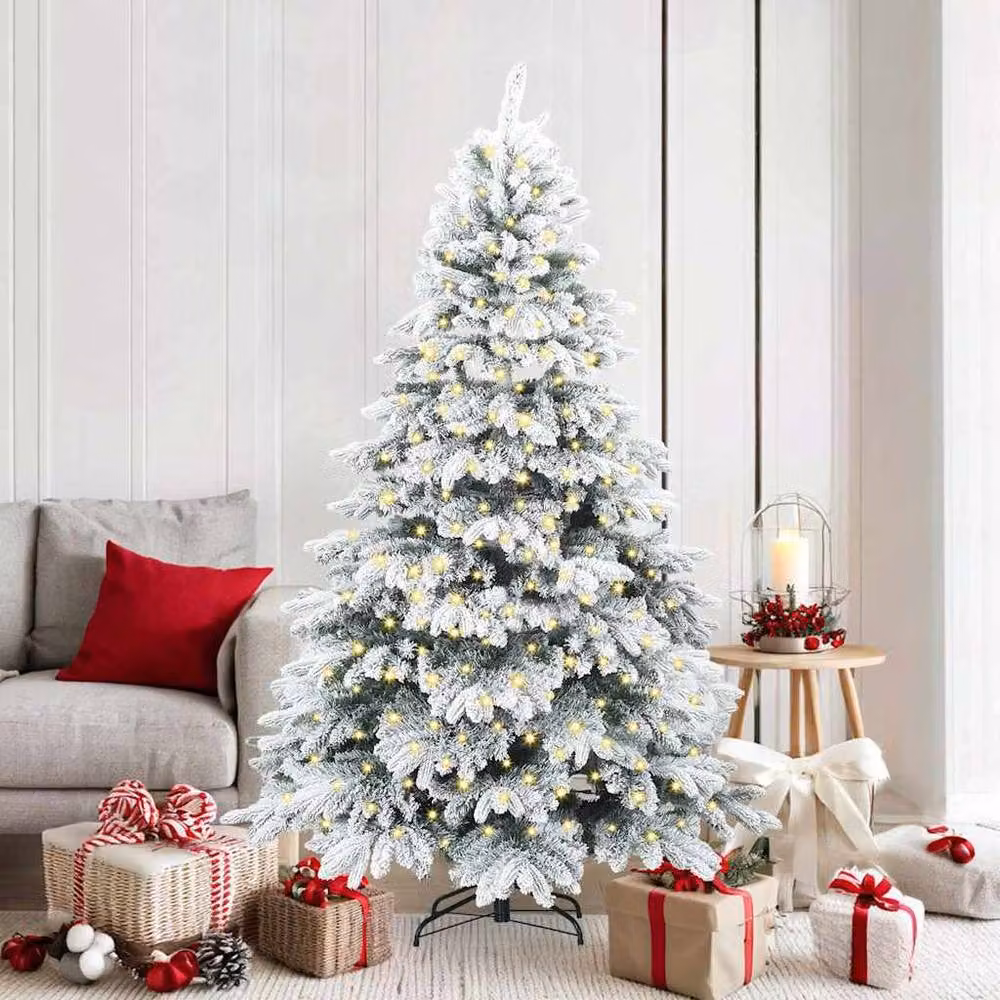 Berkfield Home Beautiful Artificial Green Christmas Tree with 300 Warm White LEDs, Height: 180 cm – 2