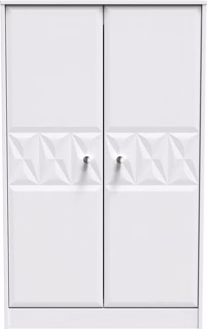 Ready Assembled 2 U Memphis 2 Door Midi Wardrobe in White