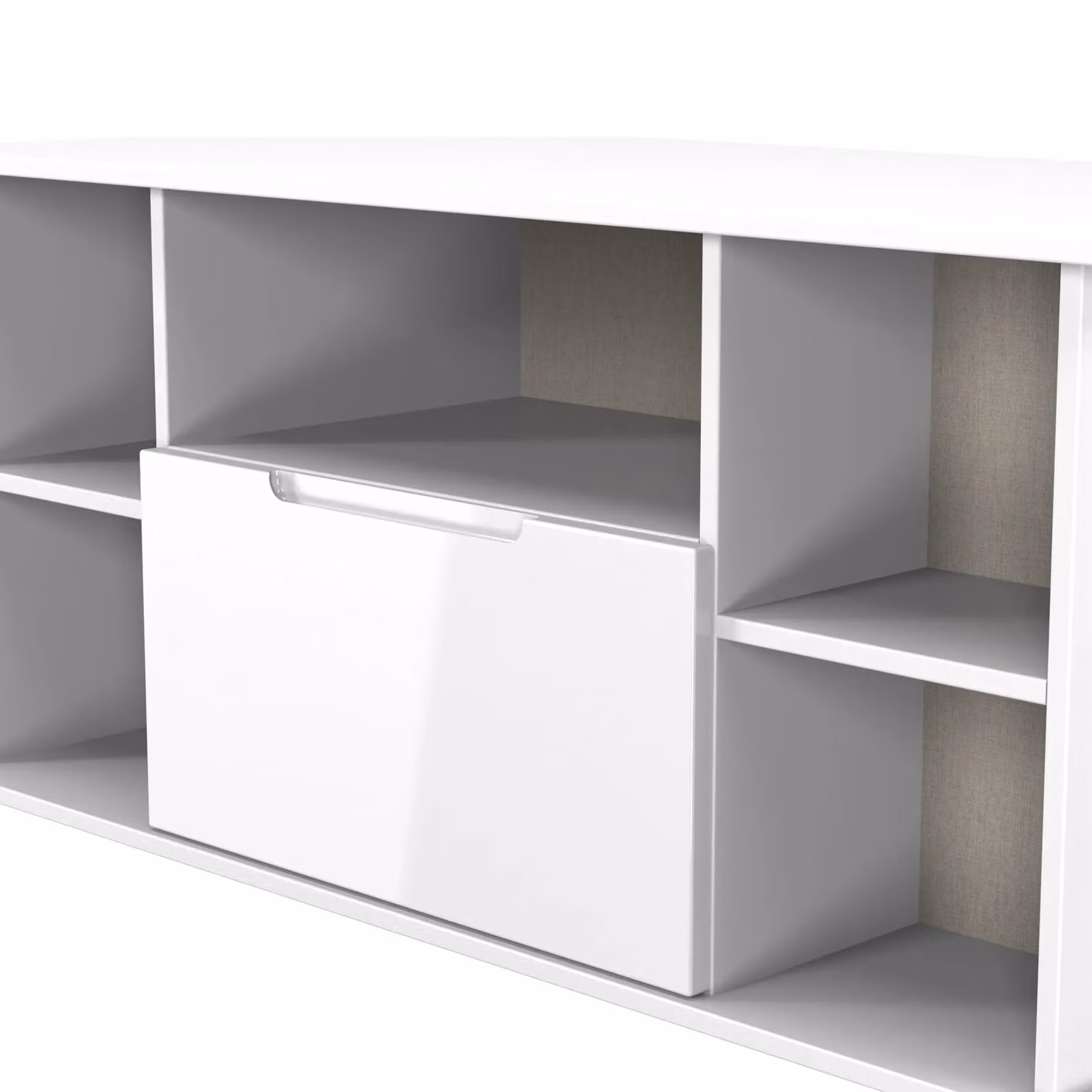2 U Lucca Ready Assembled Corner TV Unit in White – 3