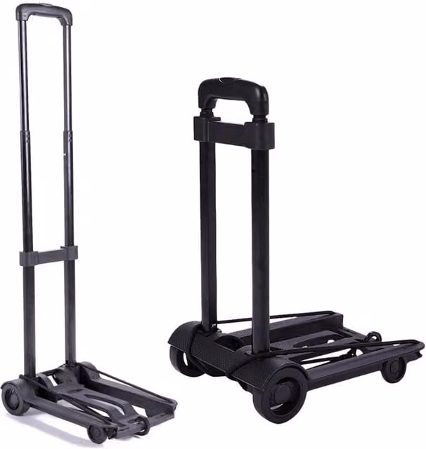 SPETLEK Heavy Duty Folding Sack Truck in Black, 35kg Load Capacity – 1