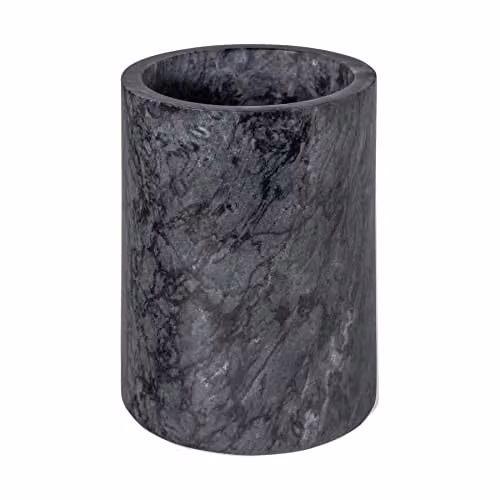 Argon Tableware Marble Wine Bottle Cooler, Black
