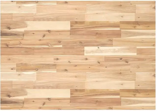 Berkfield Home Rectangular Table Top in Brown Solid Acacia Wood, W: 80 cm, D: 70 cm, H: 4 cm