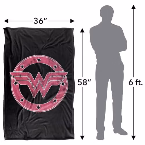 LOGOVISION Wonder Woman Emblem 1 Silky Touch Super Soft Fleece Throw Blanket, Multicolour – 4