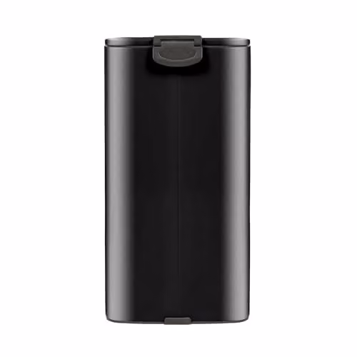 Harbour Housewares 30L Square Stainless Steel Kitchen Pedal Bin in Black with Soft-Close Lid and Removable Inner Bucket – 3