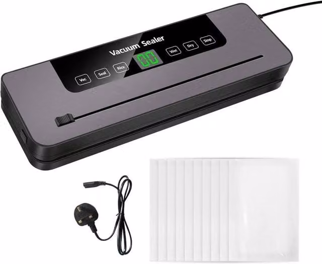FLAVORA New Automatic and Manual Vacuum Food Sealer in Grey – 1