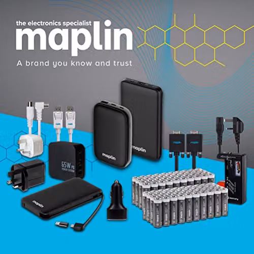 Maplin 65W 4 Port USB-C and USB-A GaN Power Station Laptop Charger in Black – 6