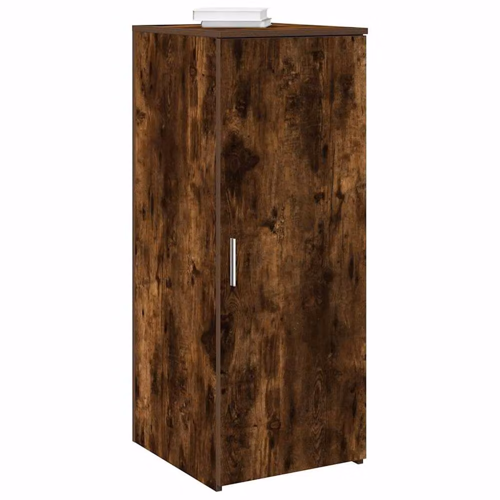 Berkfield Home Modern Wall Mounted Storage Cabinet in Smoked Oak Brown, W/D/H: 40 x 45 x 103.5 cm – 2