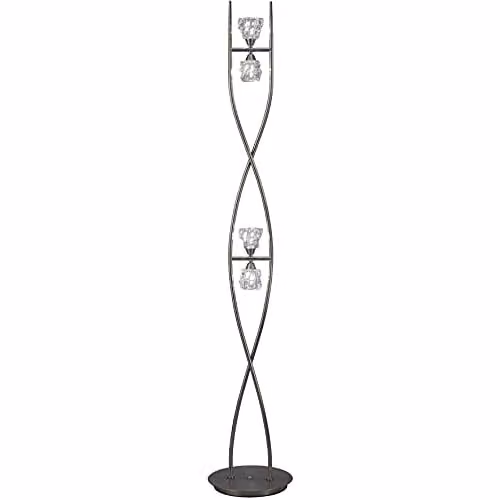 Netlighting Iku 4 Light G9 Floor Lamp in Satin Nickel Grey – 1