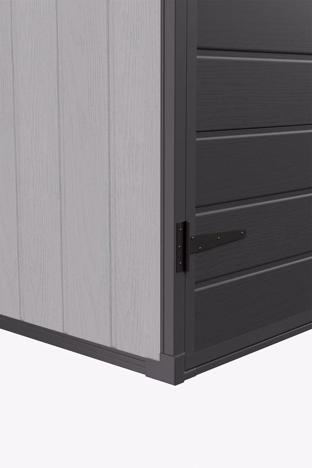 Living and Home Black Plastic Pent Outdoor Garden Tool Storage Shed with Double Doors, W: 152.4 cm, D: 91.44 cm, H: 170 cm – 7