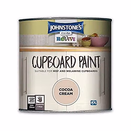 Johnstone's Upcycling Cupboard Paint in Beige Satin Gloss, 0.75 l