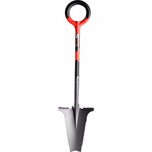 Radius Garden Root Slayer Garden Shovel, Red