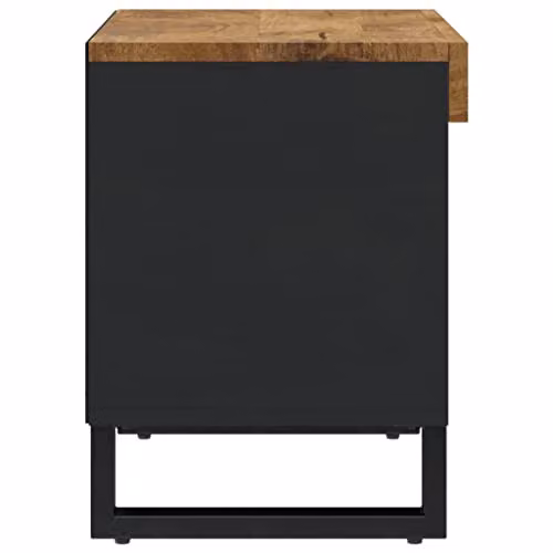 vidaXL Industrial Mango Wood and Metal TV Cabinet, Brown, W: 60 cm, D: 33 cm, H: 43.5 cm – 5