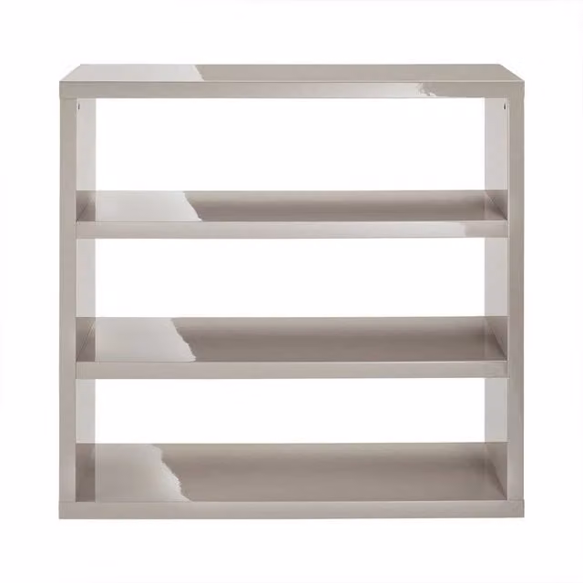 LPD Home Puro High Gloss Bookcase in Stone