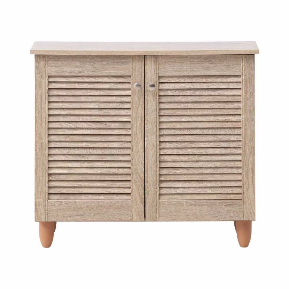 Timber Art Design Modern 2-Door Shoe Storage Cabinet in Beige – 2