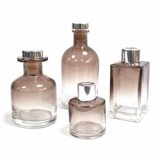 Ancient Wisdom Round Antique Reed Diffuser Bottle, 250 ml, Anthracite and Brown