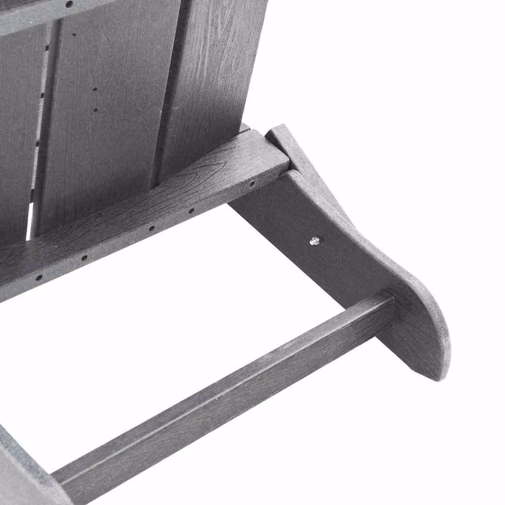 Berkfield Home Folding Adirondack Chair in Light Grey, W/D/H: 74.5 x 80.5 x 90 cm – 5