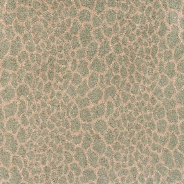 House of Hackney MARA Rug Moonstone in Grey and Green Wool Animal Print