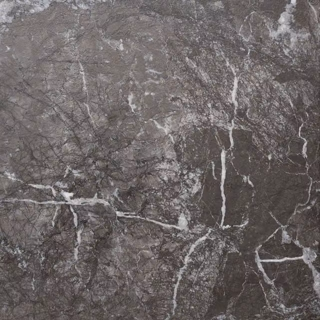 Novecrafto Self-Adhesive Vinyl Floor Tiles with Modern Black and Grey Marbled Stone Look, 20 Pack