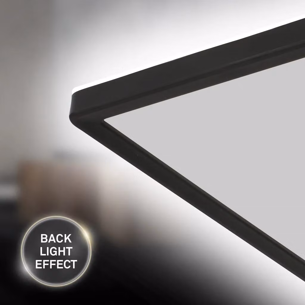 Briloner Ultraslim Black LED Ceiling Panel, 22W, 4000K, W/D/H: 58 x 20 x 3 cm – 3