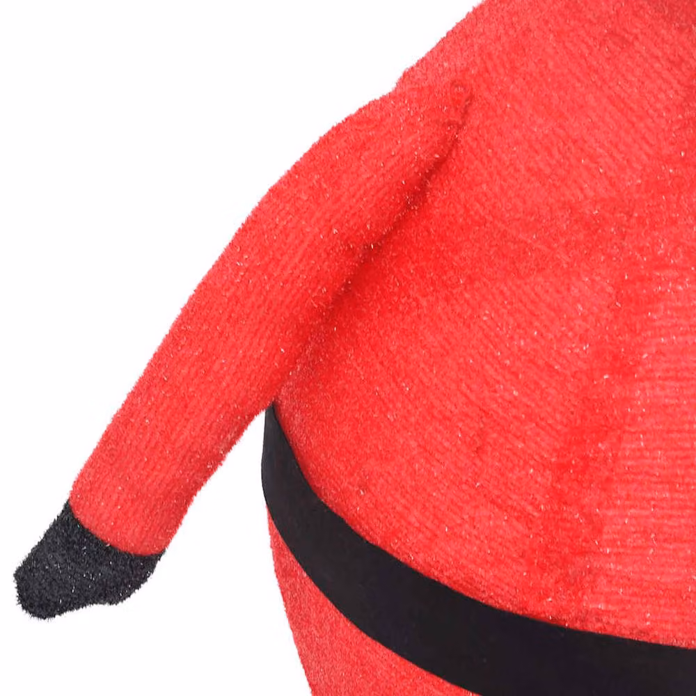 Berkfield Home Decorative Christmas Santa Claus Figure with LED Lights, Red and Multicolour Fabric, Height: 90 cm – 4