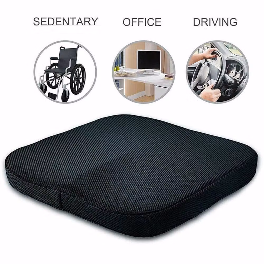 PAWNORA Contoured Memory Foam Seat Cushion for Adults in Black – 3