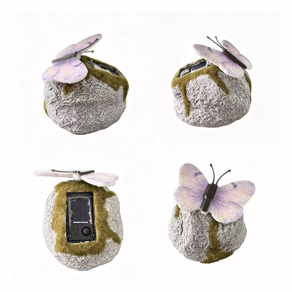 Quipulse Blue Resin Butterfly Decorative Lawn Light – 4