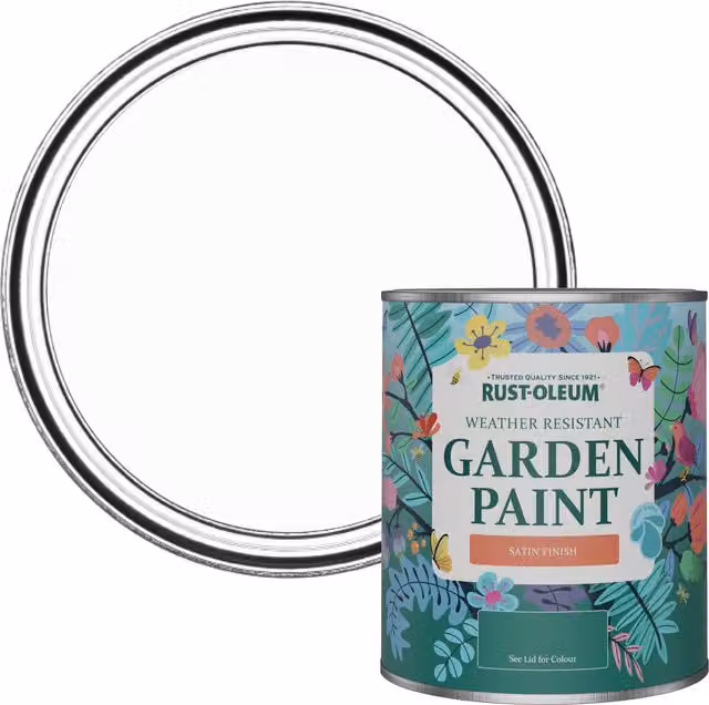 Rust-Oleum Garden Paint in Satin Finish, Moonstone, 0.75 l
