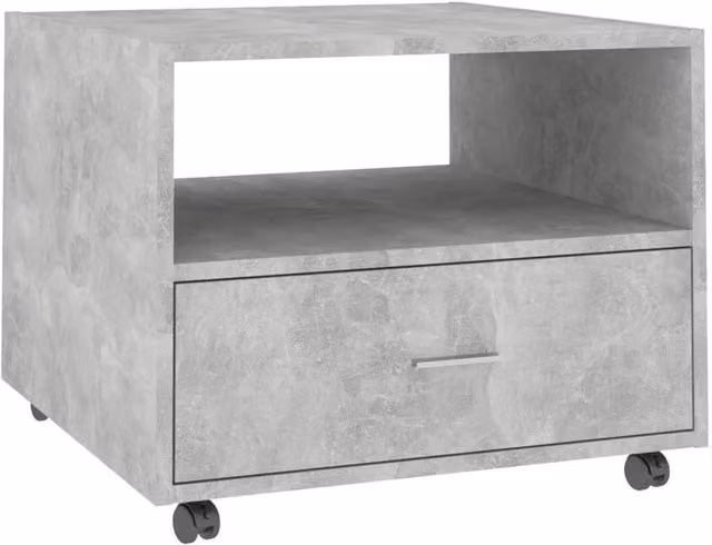 Berkfield Home Square Coffee Table in Grey Composite Wood, W/D/H: 55 x 55 x 40 cm – 1