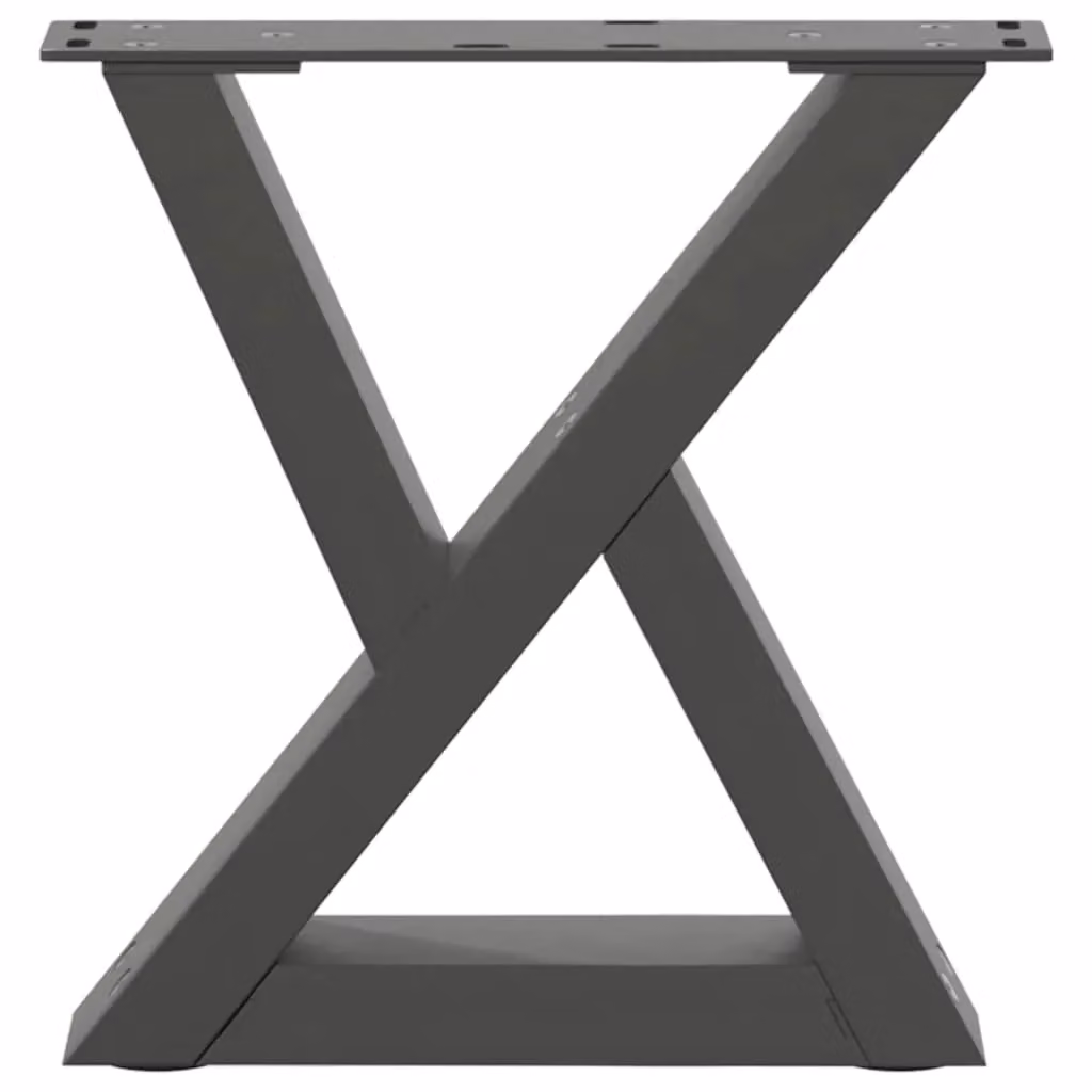 Berkfield Home Steel Coffee Table Legs, 2 Pieces, Anthracite, H: 40 cm, W: 30-31.3 cm – 4