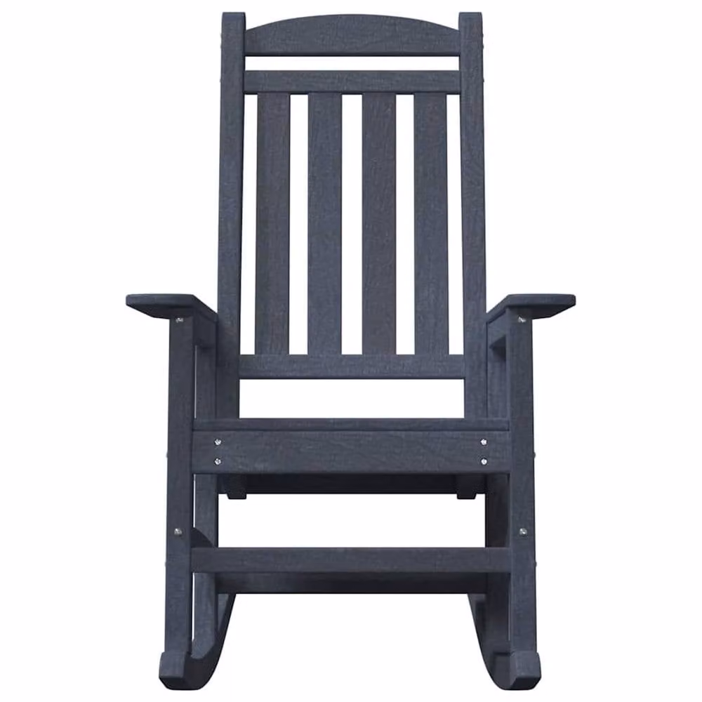 Berkfield Home Navy Blue Garden Rocking Chair with Armrests, W/D/H: 70 x 92 x 108 cm – 3