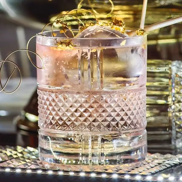 RCR Brillante 12 Piece Transparent Geometric Crystal Glass Tumbler Set