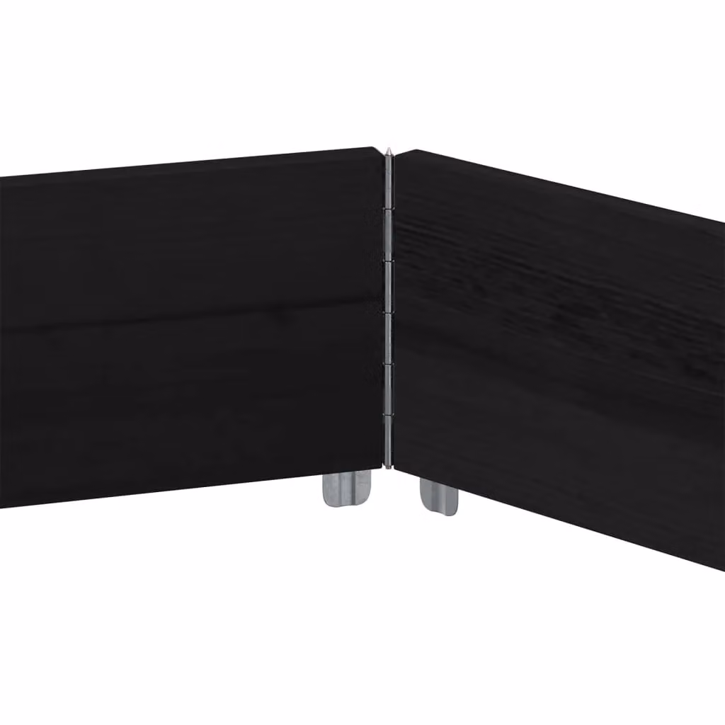 Berkfield Home Hexagon Raised Bed in Black Solid Wood and Galvanised Steel, W/D/H: 160 x 160 cm – 3