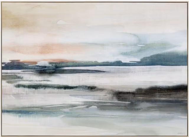 Perch & Parrow Abstract Multicolour Landscape Canvas Wall Art