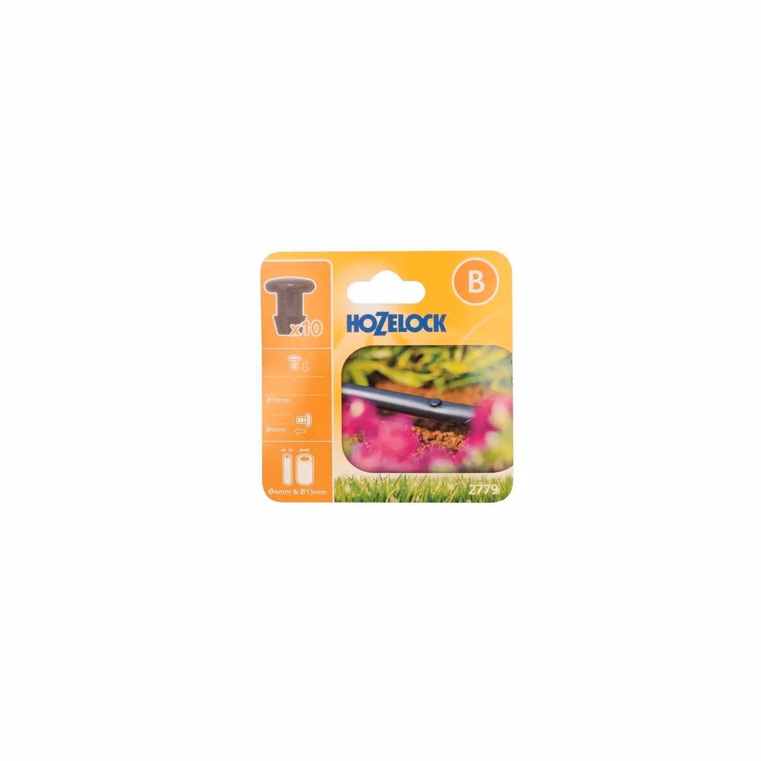 Hozelock Plastic Blanking Plug, 13 mm, Yellow or Black (Pack of 10) – 2