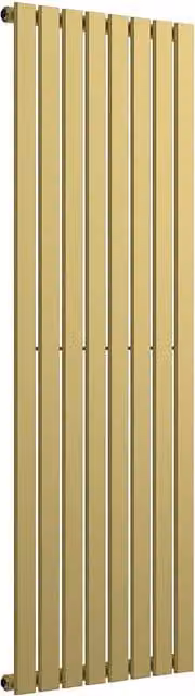Lux Heat Flat Coloured Vertical Radiator in Metallic Gold, H 160 cm x W 56 cm
